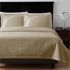 Radiance™ Diamond F/Q Coverlet, Truffle